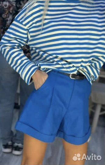 Шорты с ремнем
