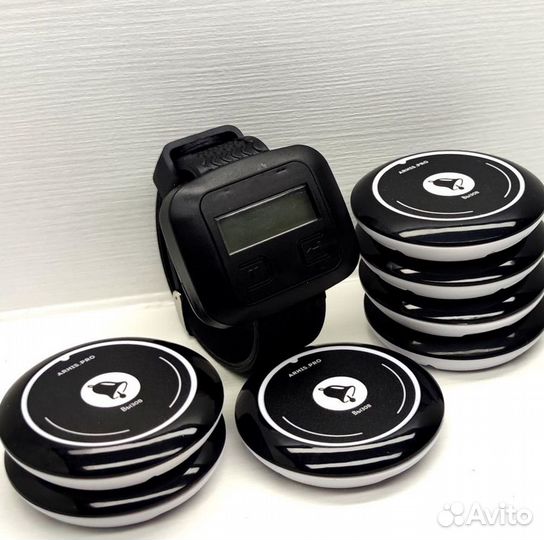 Кнопка вызова официанта в комплекте с часами