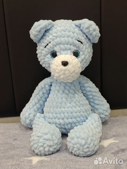 Медвежата из плюшевой пряжи