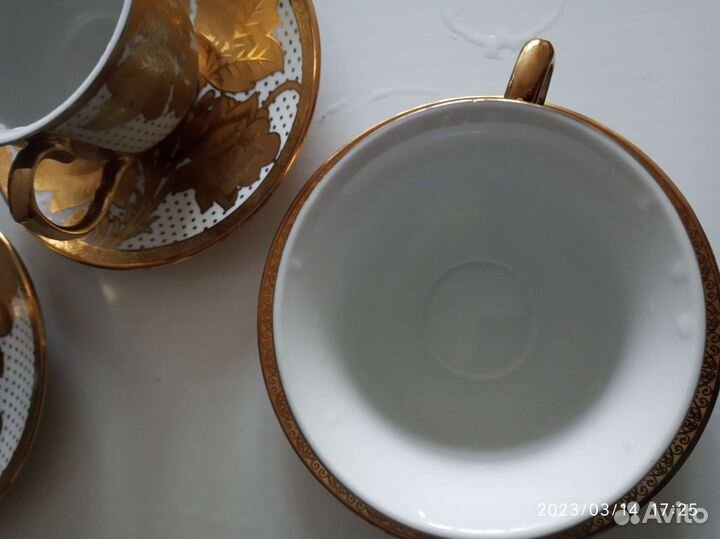 Чашка с блюдцем 6 штук