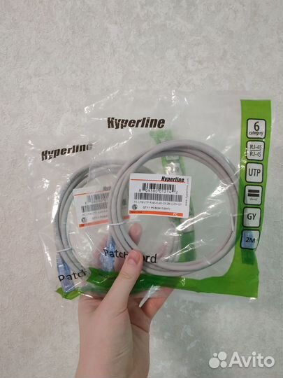 Два патч-корда по 2 м, новые в упаковке