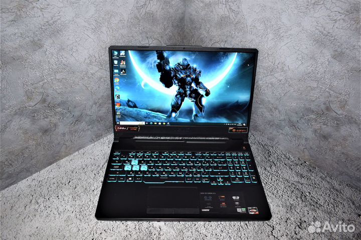 Игровой ноутбук asus на Ryzen 7 4800H/ RTX 3050