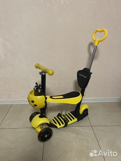 Детский 3х колесный самокат