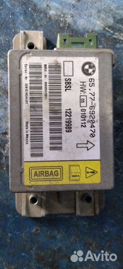 Блок управления airbag Bmw E65 седан N62B40 2003