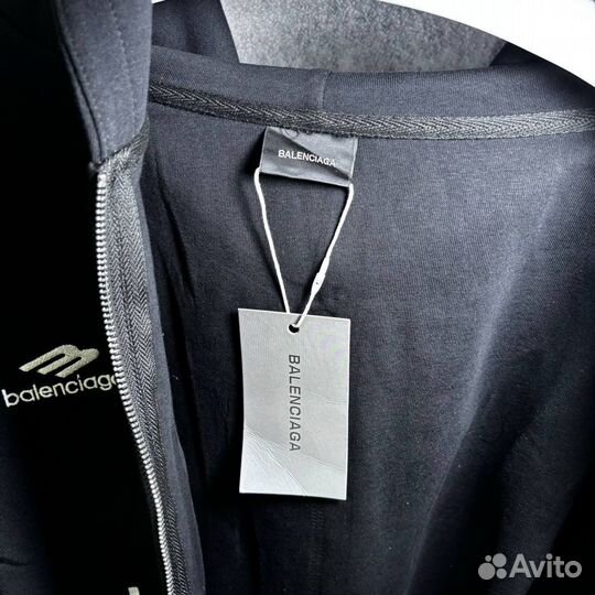 Зип Худи Balenciaga Paris soccer Black