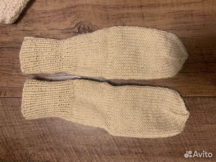 Носки ручной вязки шерстяные