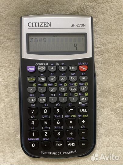 Калькулятор citizen SR-270N