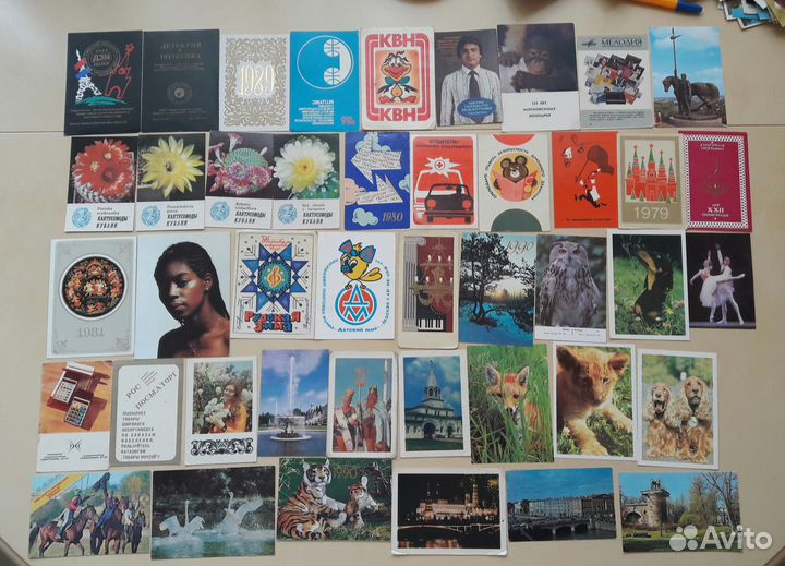 Карманные календарики 70-80х г.г, 2000-х