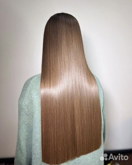 Кератиновое выпрямление волос