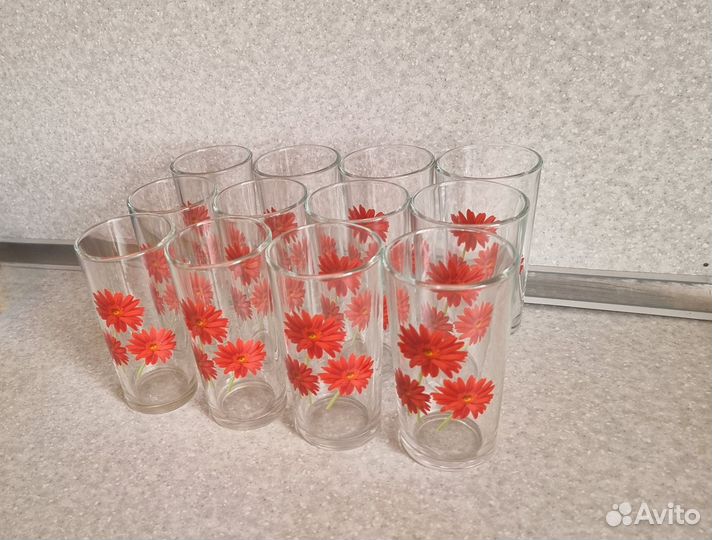 Набор новых стаканов 12 шт, цена за все