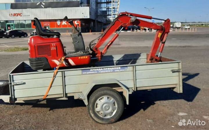 Мини-экскаватор. Доставка: Земля, Песок, Щебень