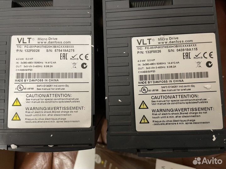 Частотный преобразователь Danfoss 132F0026 4кВт