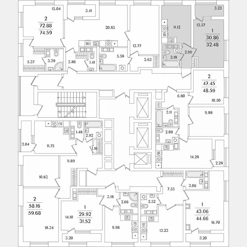 1-к. квартира, 32,5 м², 23/23 эт.