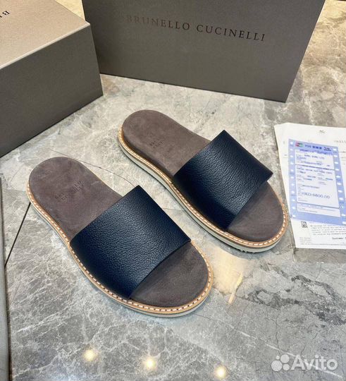 Шлёпки мужские brunello cucinelli