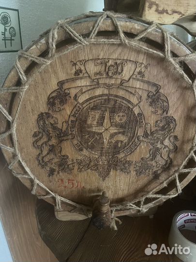 Дубовая бочка 25литров