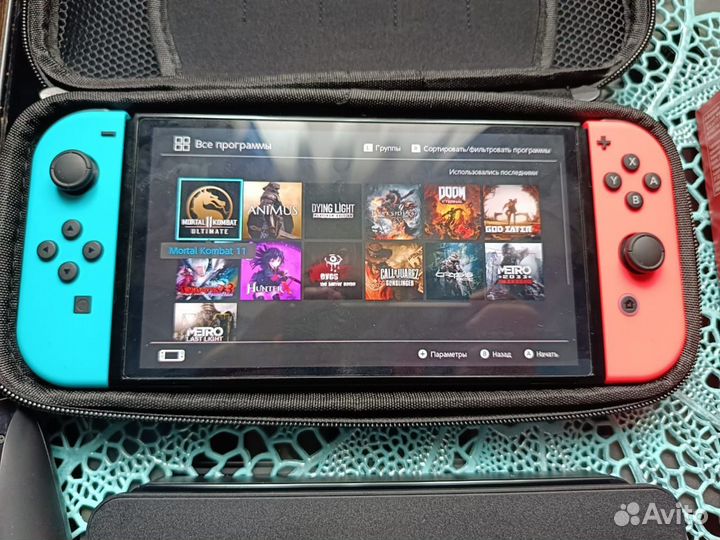 Nintendo Switch oled с играми