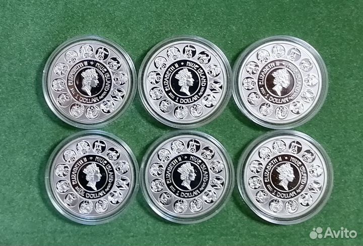 Монеты Ниуэ 2011 Знаки зодиака Муха Серебро