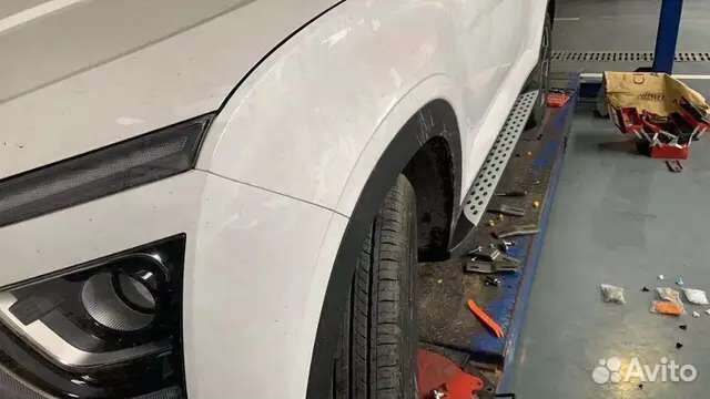 Пороги, подножки Hyundai Creta 2021-нв OEM (новые)