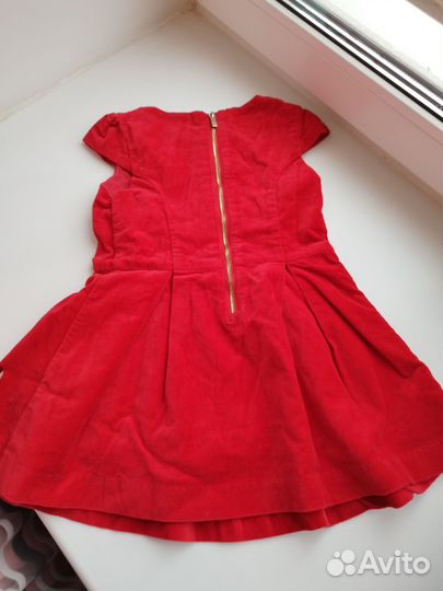 Платье нарядное бархатное выпускной Zara H&M 104