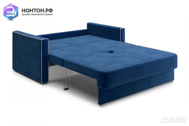 Диван еврокнижка Леон темно-синий