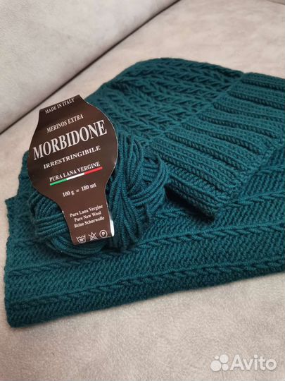 Комплект шапка и шарф-снуд ручная работа