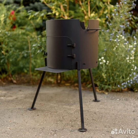 Казан чугунный 12л, печка + шумовка + половник