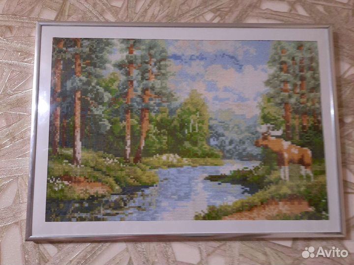 Вышивка крестом ручная работа