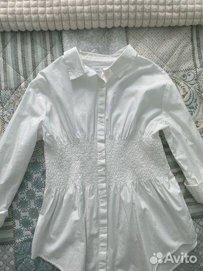 Рубашка zara для девочки 140