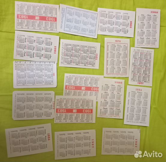 Календарики СССР мультфильмы