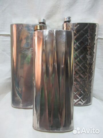 Фляжка нержавейка. Самодельная. 1,250 л