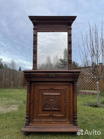 Тумба и зеркало из массива дуба можно отдельно