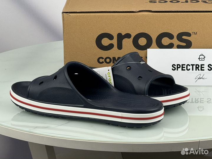 Тапочки Мужские Crocs Navy Red