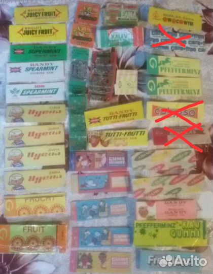 Фантики от жвачки гдр, Польша, СССР и др