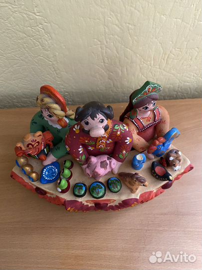 Глиняная композиция «Ярмарка»