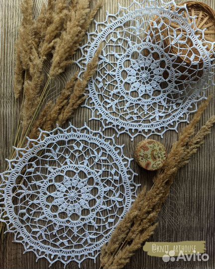 Интерьерные ажурные салфетки