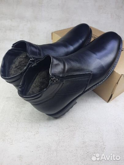 Ботинки зимние кожаные (Арт.42558)