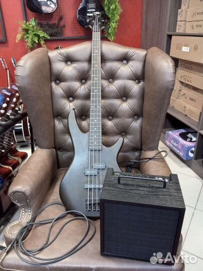 Бас гитара+комбик+шнур комплект Ibanez