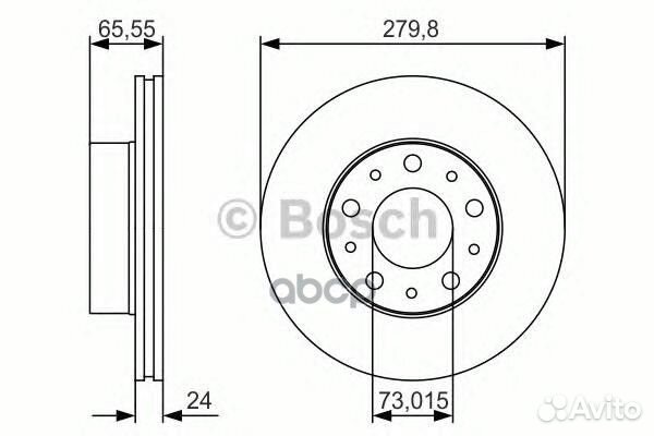 Диск тормозной 0986479S70 Bosch
