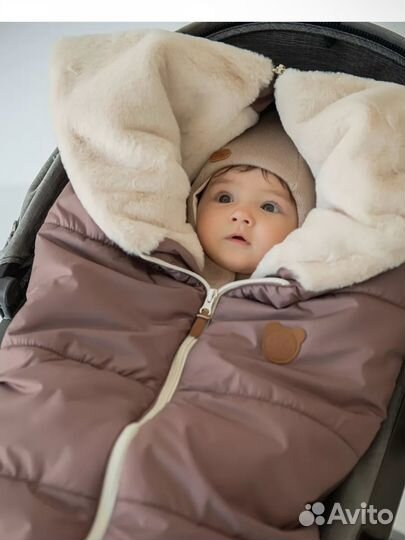 Конверт одеяло на выписку весна / зима