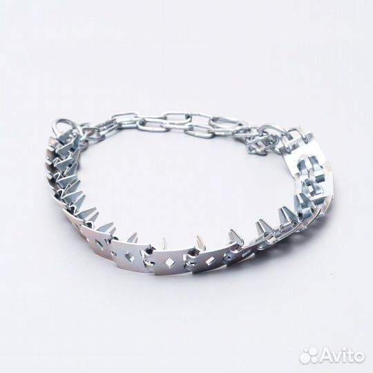 2 шт. Ошейник строгий пластинчатый, цинк, 55 х 2,3 см