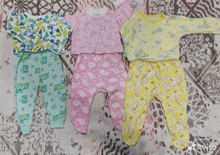 Детские вещи пакетом для девочек 56 -74