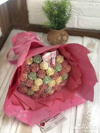 Букет из шоколадных роз дочке, маме, бабушке