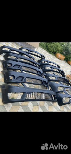 Бампер передний на Mercedes W203 AMG