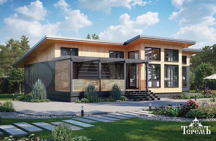 Коттедж 162 м² на участке 10 сот.