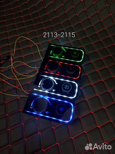 Светодиодный блок отопителя на Ваз, пересвет