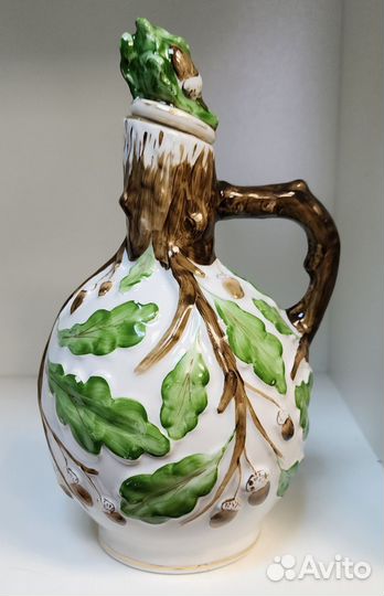 Графин - Штоф дубок - фарфор лфз СССР В/с