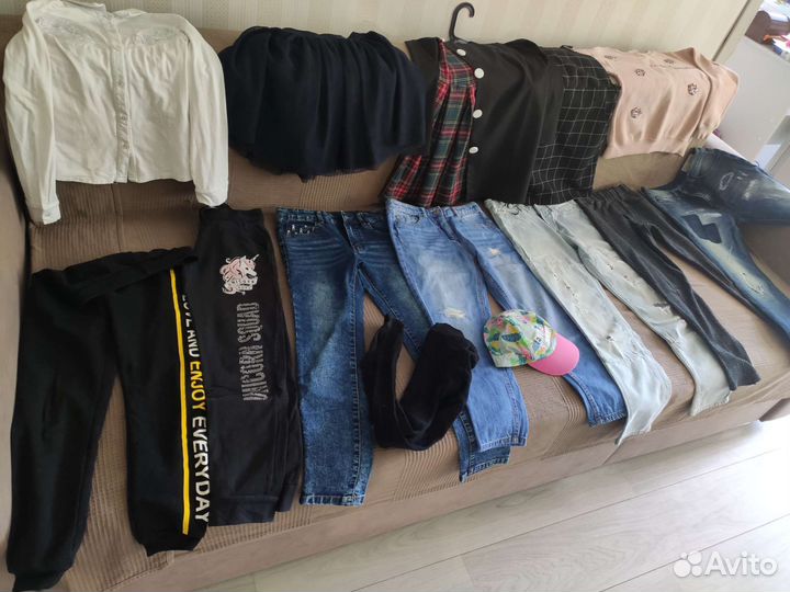 Вещи пакетом на девочку размер 134 140