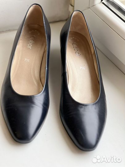 Кожаные туфли Габор