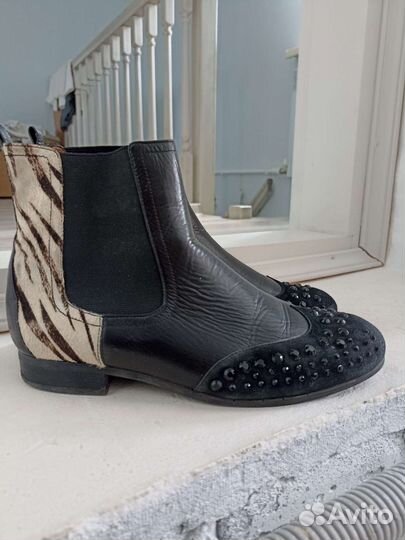 Ботинки челси женские 38 натуральная кожа