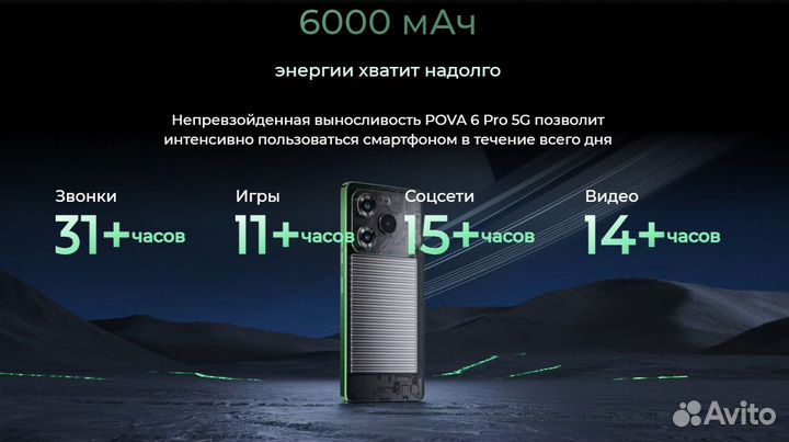 TECNO Pova 6 Pro 5G, 12/256 ГБ